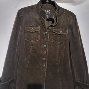 INC International Concepts Women's Brown Corduroy Jacket